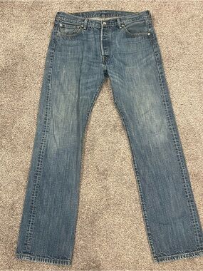 Levi’s 501 Original Button Fly Jeans W34 L34 Straight Leg Made in Mexico